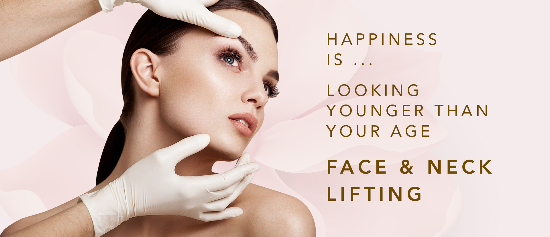 face and neck lifting banner
