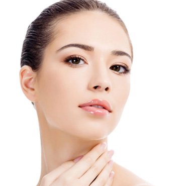 Pigmentation pretty lady face